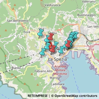 Mappa 19122 La Spezia SP, Italia (1.25105)