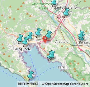 Mappa Via Valdilocchi, 19020 La Spezia SP, Italia (4.30667)