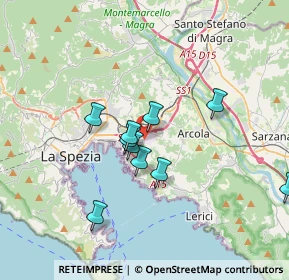Mappa Via Valdilocchi, 19020 La Spezia SP, Italia (3.66636)