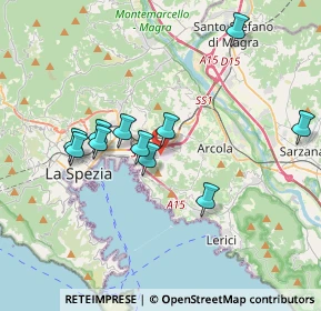 Mappa Via Valdilocchi, 19020 La Spezia SP, Italia (3.40182)