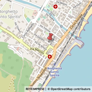Mappa Via Giardini, 9, 17052 Borghetto Santo Spirito, Savona (Liguria)