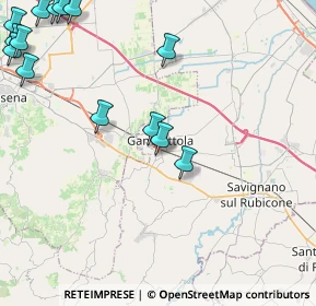 Mappa Via Tavolicci, 47035 Gambettola FC, Italia (6.33933)