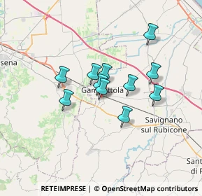 Mappa Via Tavolicci, 47035 Gambettola FC, Italia (2.53545)