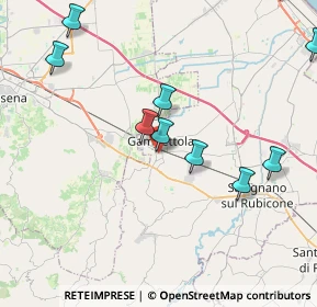 Mappa Via Tavolicci, 47035 Gambettola FC, Italia (5.07727)