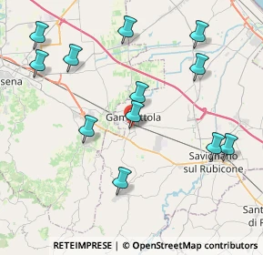 Mappa Via Tavolicci, 47035 Gambettola FC, Italia (4.53333)