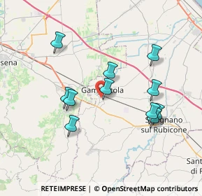 Mappa Via Tavolicci, 47035 Gambettola FC, Italia (3.49727)