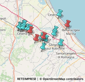 Mappa Via Tavolicci, 47035 Gambettola FC, Italia (6.309)