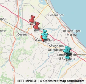 Mappa Via Tavolicci, 47035 Gambettola FC, Italia (7.24455)