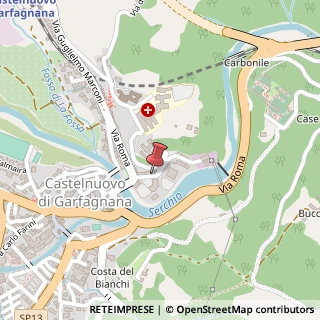 Mappa Via della centrale, 55032 Castelnuovo di Garfagnana, Lucca (Toscana)