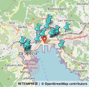 Mappa Viale S. Bartolomeo, 19124 La Spezia SP, Italia (1.402)