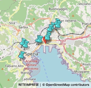 Mappa Viale S. Bartolomeo, 19124 La Spezia SP, Italia (1.24)