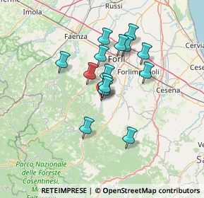 Mappa Via Enrico Fermi, 47016 Predappio FC, Italia (10.62867)