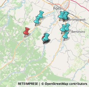 Mappa Via Enrico Fermi, 47016 Predappio FC, Italia (6.13429)