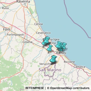 Mappa Via Vincenzo Monti, 47030 San Mauro Pascoli FC, Italia (9.39091)