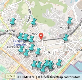 Mappa Via Carso, 19121 La Spezia SP, Italia (0.6125)