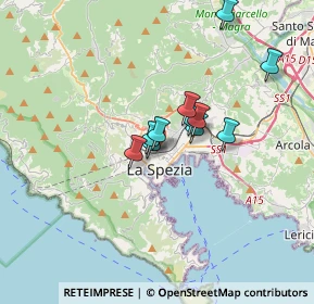 Mappa Via Carso, 19121 La Spezia SP, Italia (2.46545)