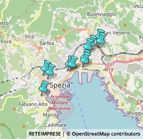 Mappa Via XXIV Maggio, 19124 La Spezia SP, Italia (1.21455)