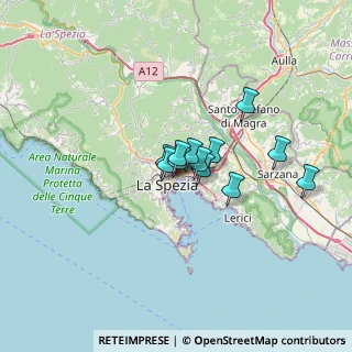 Mappa Via XXIV Maggio, 19124 La Spezia SP, Italia (4.0758333333333)