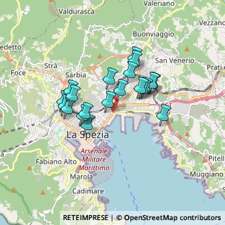 Mappa Via XXIV Maggio, 19124 La Spezia SP, Italia (1.429)