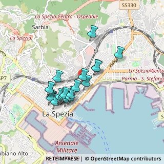 Mappa Via Redipuglia, 19124 La Spezia SP, Italia (0.748)