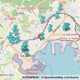 Mappa Via Redipuglia, 19124 La Spezia SP, Italia (1.2565)