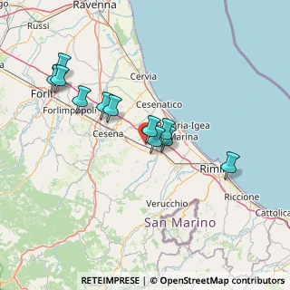 Mappa Via Raffaello Sanzio, 47035 Gambettola FC, Italia (13.68182)