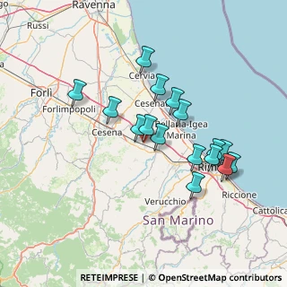 Mappa Via Raffaello Sanzio, 47035 Gambettola FC, Italia (13.14125)