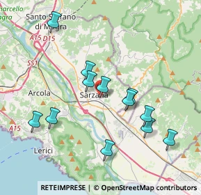 Mappa Via San Francesco, 19038 Sarzana SP, Italia (3.79667)