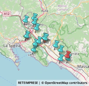 Mappa Via San Francesco, 19038 Sarzana SP, Italia (6.13625)