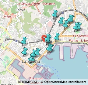 Mappa Trasversale Istria, 19124 La Spezia SP, Italia (0.8655)