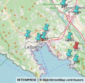 Mappa Via Giulio della Torre, 19100 La Spezia SP, Italia (4.70909)