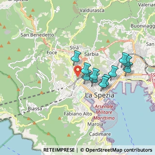 Mappa 19123 La Spezia SP, Italia (1.48636)