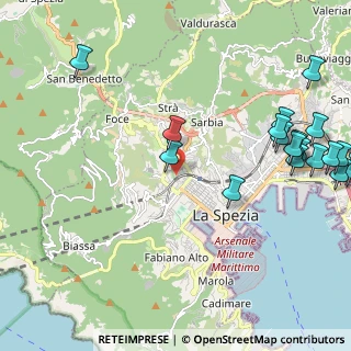 Mappa 19123 La Spezia SP, Italia (2.89833)
