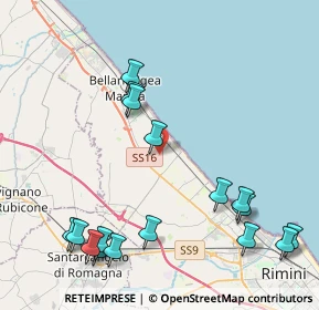 Mappa Via Castellabate, 47814 Bellaria-Igea Marina RN, Italia (5.24824)