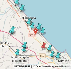 Mappa Via Castellabate, 47814 Bellaria-Igea Marina RN, Italia (4.61933)