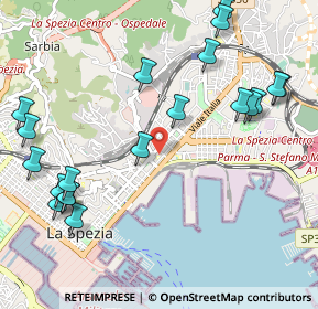 Mappa Via Maurizio Bufalini, 19124 La Spezia SP, Italia (1.311)