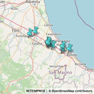 Mappa Via del Lavoro, 47035 Gambettola FC, Italia (7.89636)