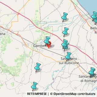 Mappa Via Montanari, 47035 Gambettola FC, Italia (5.8)