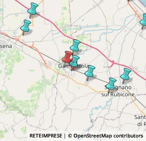 Mappa Via Lasagna, 47035 Gambettola FC, Italia (5.03273)