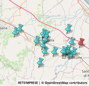 Mappa Via Lasagna, 47035 Gambettola FC, Italia (3.433)