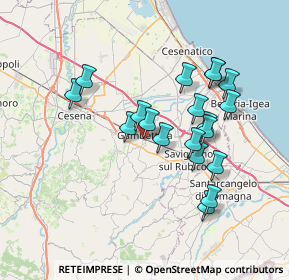 Mappa Via Lasagna, 47035 Gambettola FC, Italia (6.65368)