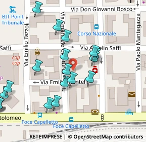 Mappa Via Aurelio Saffi, 19100 La Spezia SP, Italia (0.055)