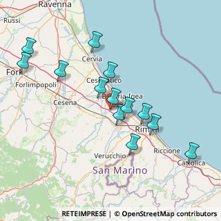 Mappa Via San Crispini, 47030 San Mauro Pascoli FC, Italia (15.09692)