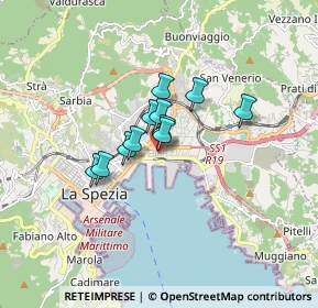 Mappa Via Aurelio Saffi, 19126 La Spezia SP, Italia (1.02091)