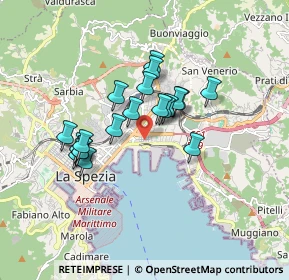 Mappa Via Aurelio Saffi, 19126 La Spezia SP, Italia (1.3985)