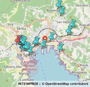 Mappa Via Aurelio Saffi, 19126 La Spezia SP, Italia (1.9245)