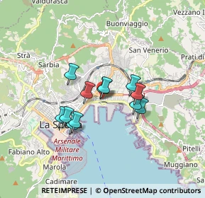 Mappa Via Aurelio Saffi, 19126 La Spezia SP, Italia (1.26583)