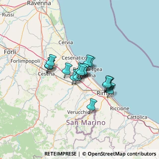 Mappa Via Bellaria Nuova, 47039 San Mauro Pascoli FC, Italia (8.41278)