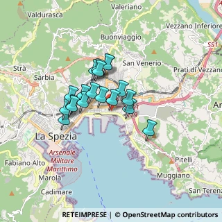 Mappa Viale S. Bartolomeo, 19100 La Spezia SP, Italia (1.23526)