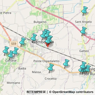 Mappa Via dei Montanari, 47035 Gambettola FC, Italia (2.585)